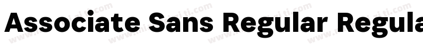 Associate Sans Regular Regular字体转换